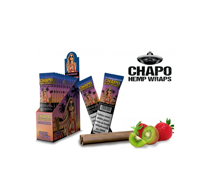Chapo Hemp Wraps - La Colombienne (Pack 2 Papeles)