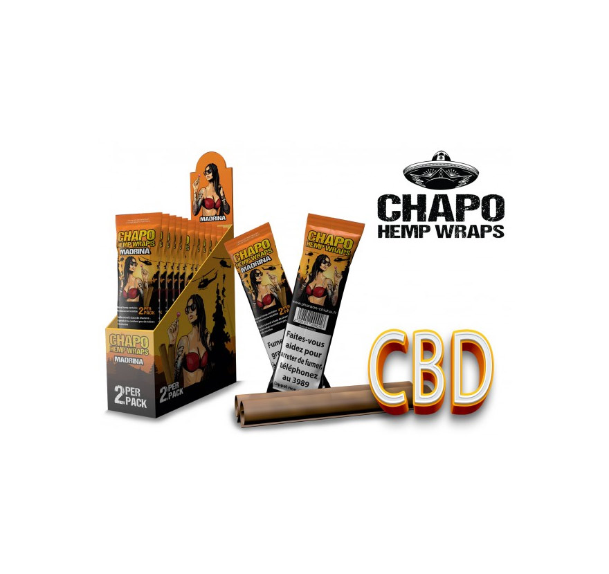 Chapo Hemp Wraps - Madrina (Pack 2 Papeles)