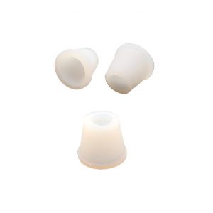 Goma Cazoleta Silicona Blanco Liso