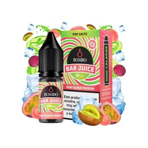 Bombo Bar Juice Salts 10ml Kiwi Guava Passion Ice