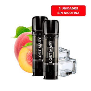 Lost Mary Tappo PRO x2 CAPSULAS Peach Ice Sin Nicotina