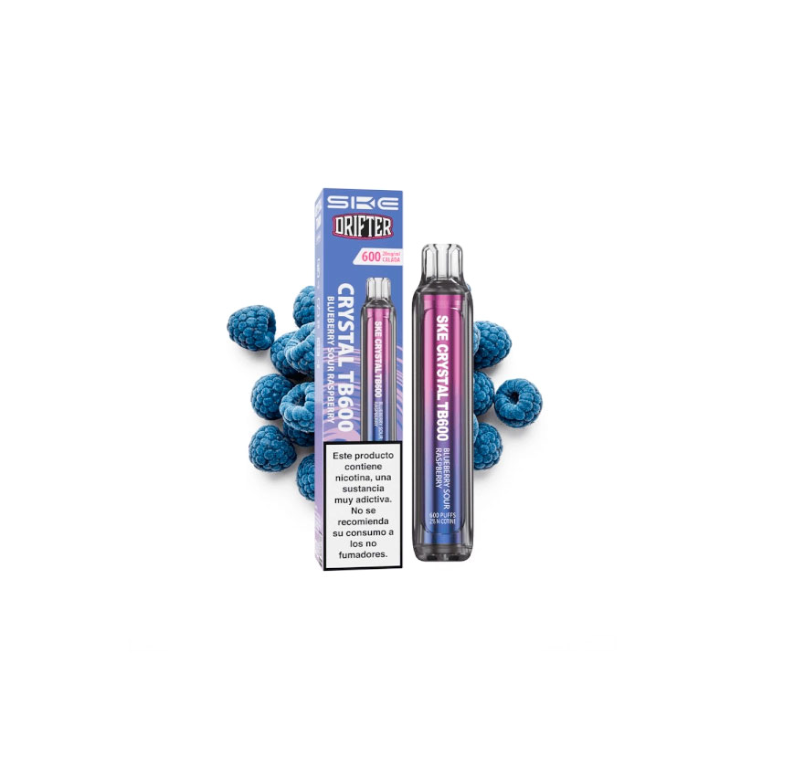 Ske x Drifter Crystal TB600 Disposable Blue Sour Raspberry 20mg