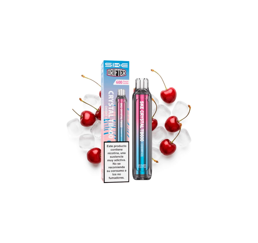 Ske x Drifter Crystal TB600 Disposable Cherry Ice 20mg