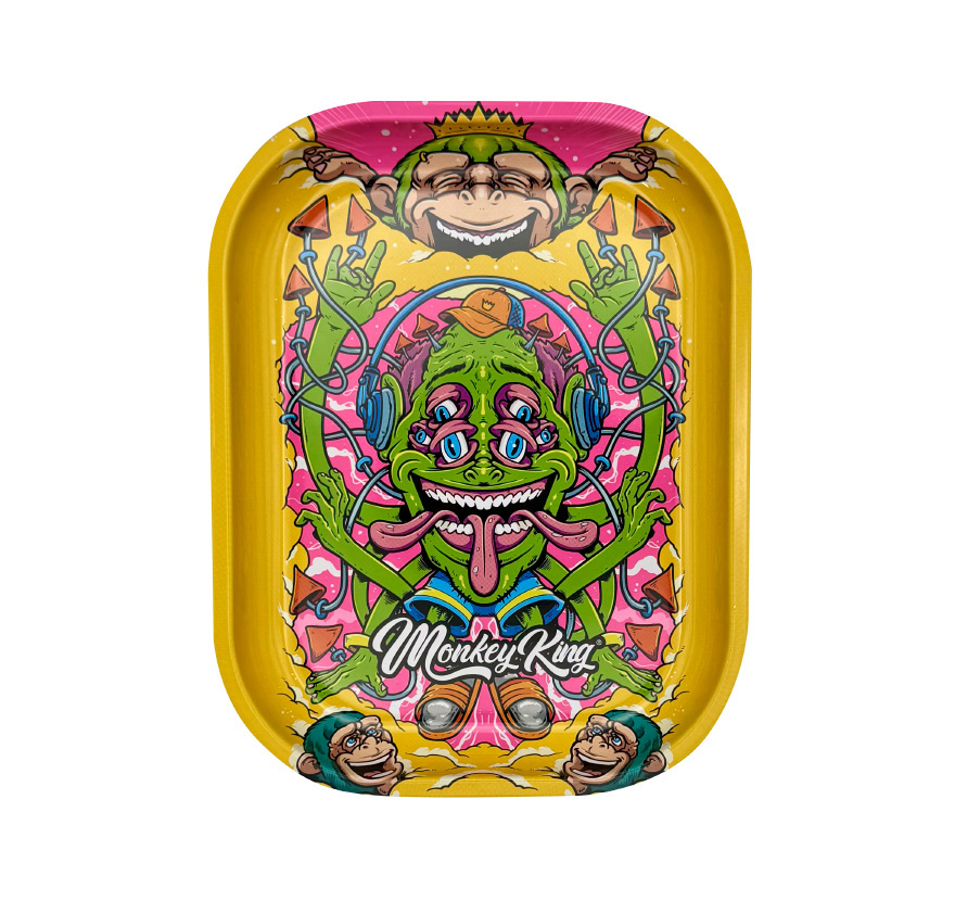 MONKEY METALIC TRAY ALIEN